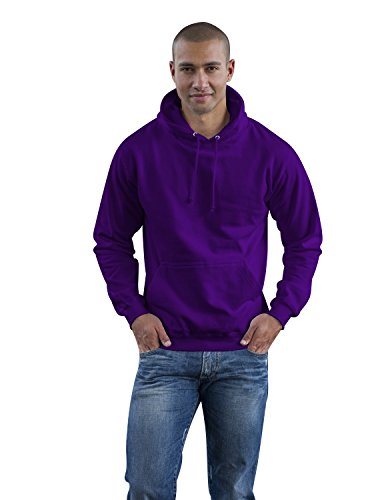 Just Hoods - Unisex College Hoodie/Purple, L von Just Hoods