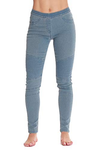 Just Love Denim Jeggings für Frauen mit Taschen Bequeme Stretch Jeans Leggings - Blau - X-Groß von Just Love