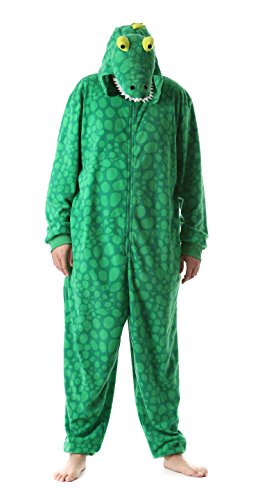 Just Love Erwachsene Onesie Herren Pyjama, Krokodil, Large von Just Love