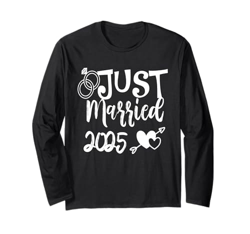 Just Married 2025 Liebe und Eheringe Feier für das Brautpaar Langarmshirt Just Married 2025 Liebe und Eheringe Feier für das Brautpaar Langarmshirt von Just Married 2025 Design Shirt Gifts