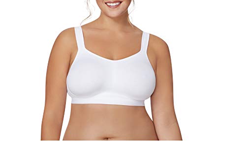 JUST MY SIZE Damen Active Lifestyle Bügelloser BH Mj1220 BHS, Weiß, 110C von Just My Size