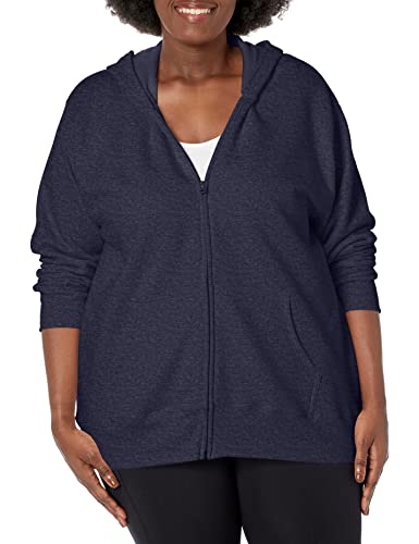 JUST MY SIZE Damen Plus Size EcoSmart Full-Zip Hoodie - Blau - 4X-Large von Just My Size