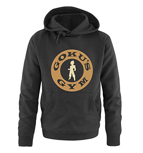 Just Style It - Goku's Gym - Dragonball - Herren Hoodie - Schwarz/Hellbraun-Beige Gr. 3XL von Just Style It