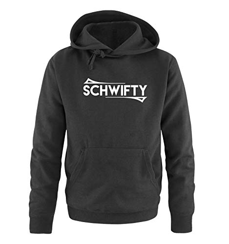 Just Style It - Schwifty - Rick and Morty - Herren Hoodie - Schwarz / Weiss Gr. 3XL von Just Style It