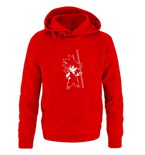 Just Style It - Son Goku - Style1 - Dragonball - Herren Hoodie - Rot/Weiss Gr. S von Just Style It