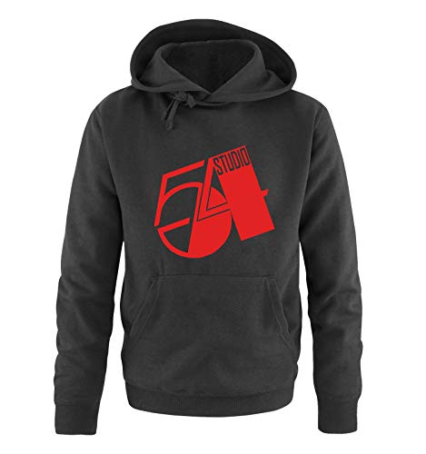 Just Style It - Studio 54 - Herren Hoodie - Schwarz / Rot Gr. L von Just Style It