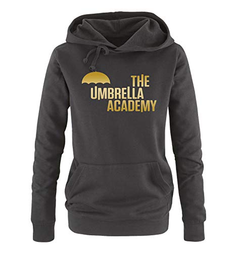 Just Style It - Umbrella Academy - Style2 - Damen Hoodie - Schwarz / Gold Gr. M von Just Style It