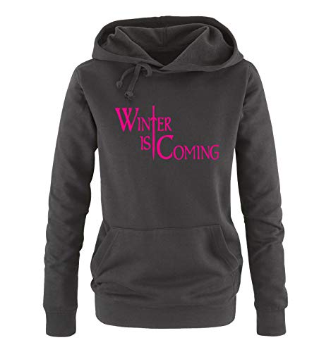 Just Style It - Valar Morghulis/Dohaeris - Game of Thrones - Damen Hoodie - Schwarz / Pink Gr. L von Just Style It