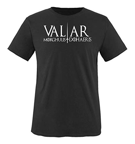 Just Style It - Valar Morghulis/Dohaeris - Game of Thrones - Herren T-Shirt - Schwarz/Weiss Gr. XL von Just Style It