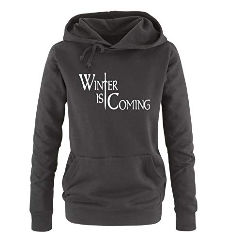 Just Style It - Valar Morghulis/Dohaeris II - Damen Hoodie - Schwarz / Weiss Gr. S von Just Style It