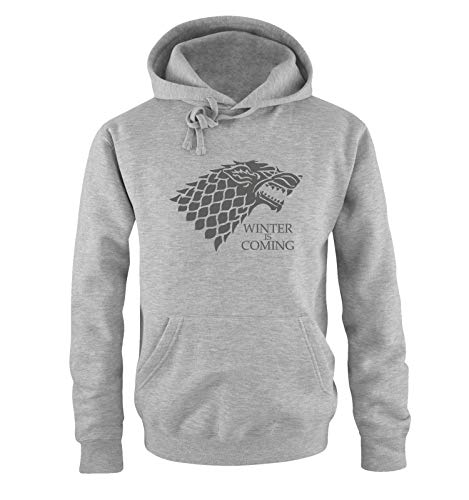 Just Style It - Winter in Coming - Style3 - Game of Thrones - Herren Hoodie - Grau/Grau Gr. L von Just Style It