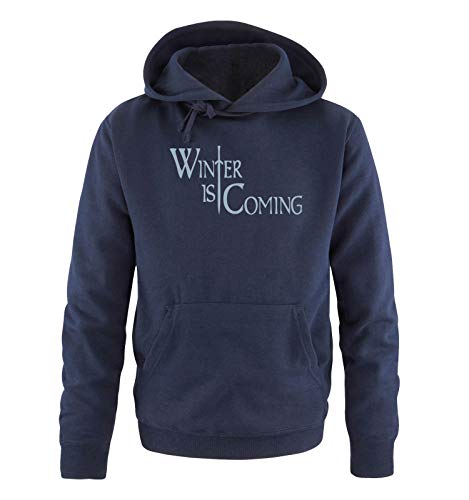 Just Style It - Winter is Coming - Style1 - Game of Thrones - Herren Hoodie - Navy / Eisblau Gr. XL von Just Style It