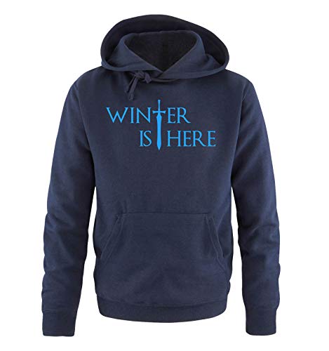 Just Style It - Winter is Here I - Game of Thrones - Herren Hoodie - Navy / Blau Gr. L von Just Style It