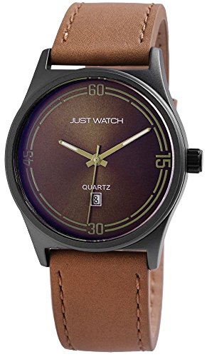 Just Watch Bennet Herren-Uhr Echt Leder Leuchtzeiger Datum Analog Quarz JW20024 (braun) von Just Watch