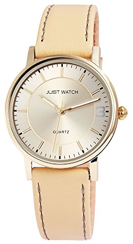 Just Watch Clara Damen-Uhr Echt Lederarmband Leuchtzeiger Analog Quarz JW10028 von Just Watch