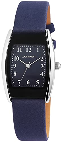 Just Watch Damen-Uhr Ayla Echt Leder Dornschließe elegant Analog Quarz JW10092 (blau) von Just Watch