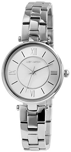 Just Watch Damen-Uhr Edelstahl Gliederarmband Elegant Analog Quarz JW10112 (silberfarbig) von Just Watch