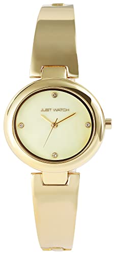 JUST WATCH Damen-Uhr Mariella Edelstahl Similistein Analog Quarz JW10175 (goldfarbig) von JUST WATCH