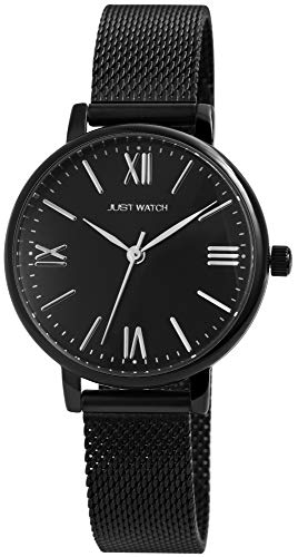 Just Watch Damen-Uhr Milanaisearmband Edelstahl Armbanduhr Analog Quarz JW10075 von Just Watch