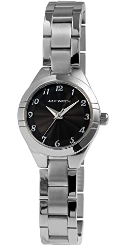 Just Watch Damen-Uhr Tamara Edelstahl Faltschließe Analog Quarz JW10187 (silberfarbig schwarz) von Just Watch