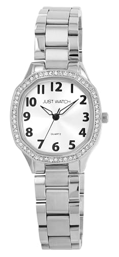 Just Watch Damenuhr Elva mit Edelstahlband, Tonneau, Bicolor/silberfarben (Silber) Just Watch Damenuhr Elva mit Edelstahlband, Tonneau, Bicolor/silberfarben (Silber) von Just Watch