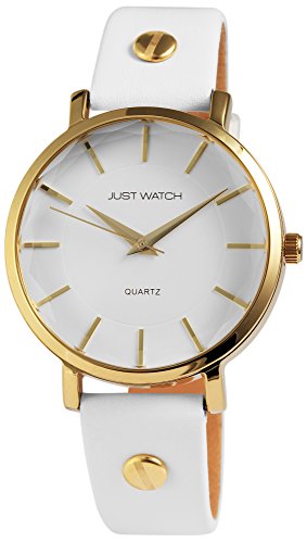 JUST WATCH Katie Damen-Uhr Echt Leder Dornschließe Analog Quarz JW10007 von JUST WATCH