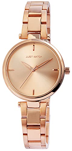 Just Watch Emma Damen-Uhr Edelstahl Faltschließe elegant Analog Quarz JW10084 (roségoldfarbig) von Just Watch