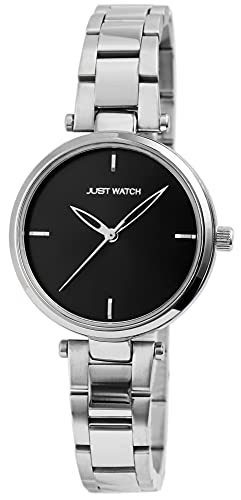 Just Watch Emma Damen-Uhr Edelstahl Faltschließe elegant Analog Quarz JW10084 (silberfarbig) von Just Watch