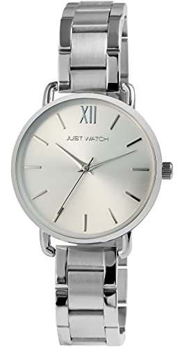 Just Watch Felira Damen-Uhr Edelstahl Faltschließe Analog Quarz JW10186 (silberfarbig) von Just Watch