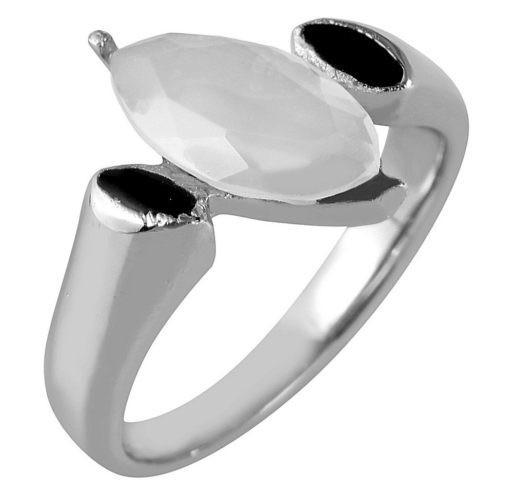 Just Watch Fingerring Lerena Edelstahl Damenring silber Gr. 50 – 62, Similibesatz weiß, Damen Ring von Just Watch