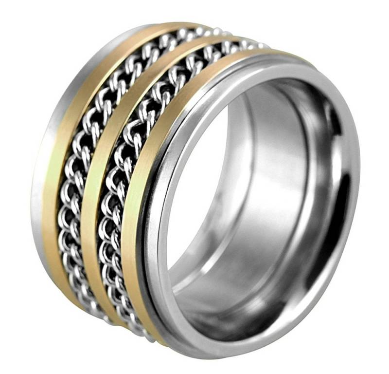 Just Watch Fingerring Rumena Edelstahl Damenring bicolor Gr. 54 – 60, Damen Ring von Just Watch