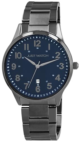 Just Watch Herrenuhr Alvar mit Edelstahl Gliederarmband, Datumsanzeige, Ø 43 mm, 5 ATM, blau/schwarz Just Watch Herrenuhr Alvar mit Edelstahl Gliederarmband, Datumsanzeige, Ø 43 mm, 5 ATM, blau/schwarz von Just Watch