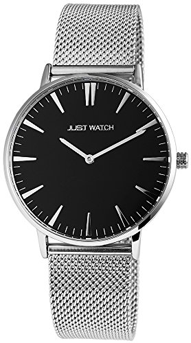 JUST WATCH Unisex-Uhr JW002 Slimline Armbanduhr Analog Quarz JW20004 von JUST WATCH