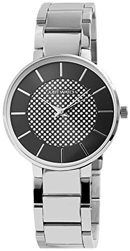 Just Watch Jasmine Damen-Uhr Edelstahl Elegant rund Analog Quarz JW10062 (silberfarbig schwarz) von Just Watch