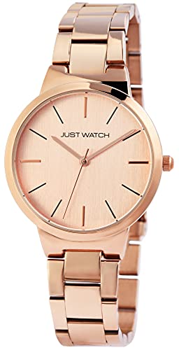 Just Watch Matilda Damen-Uhr Edelstahl Faltschließe elegant Analog Quarz JW10127 (roségoldfarbig) von Just Watch