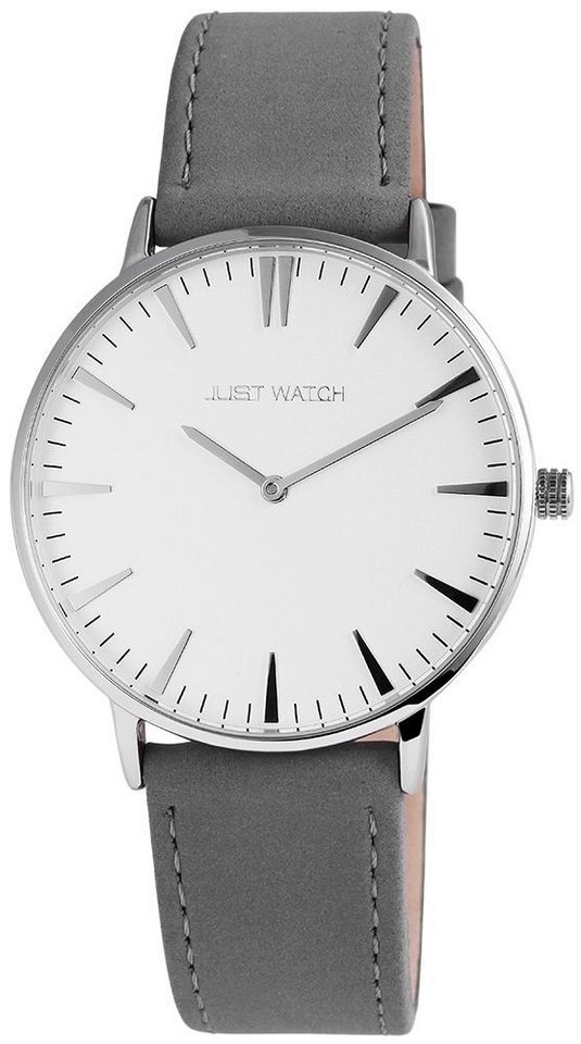 Just Watch Quarzuhr Alice Echtlederband, basic, schlicht, Herren und Damen, Partner von Just Watch