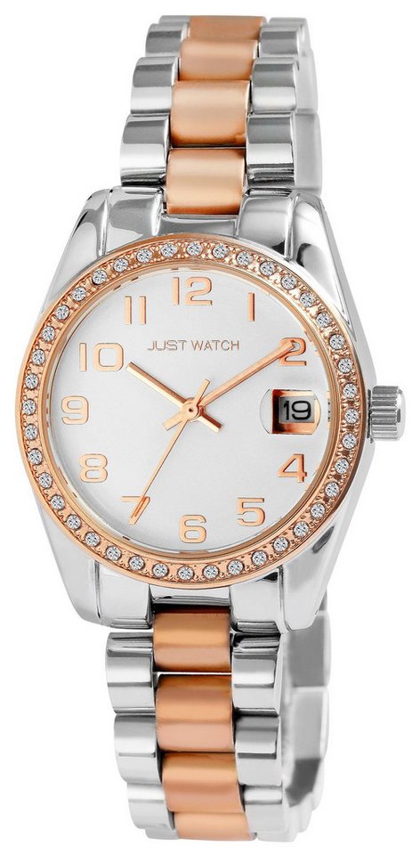 Just Watch Quarzuhr Emilia mit Edelstahlarmband, Datumsanzeige, Mineralglas von Just Watch