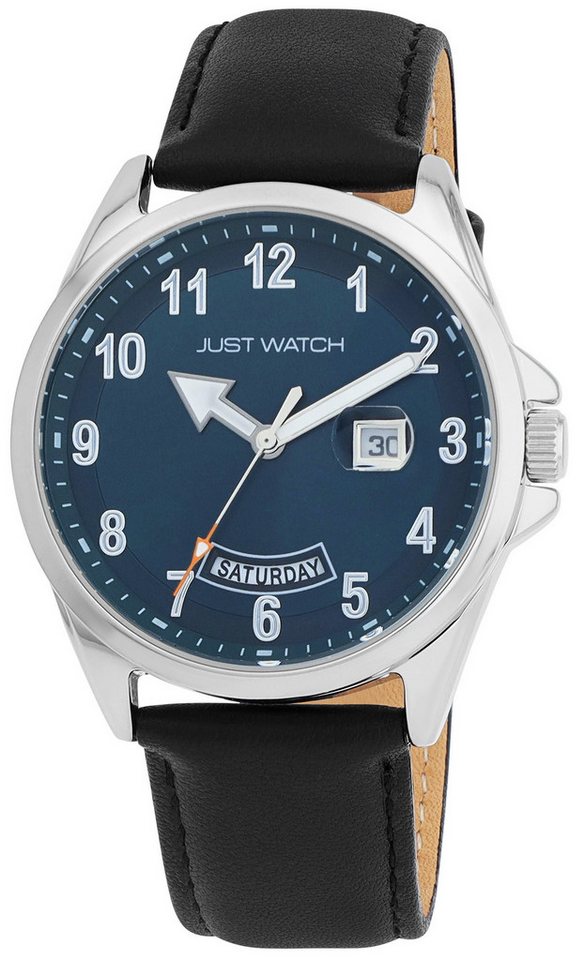 Just Watch Quarzuhr JW20202 mit Echtlederband, 5ATM, Herren, Datum Just Watch Quarzuhr JW20202 mit Echtlederband, 5ATM, Herren, Datum von Just Watch