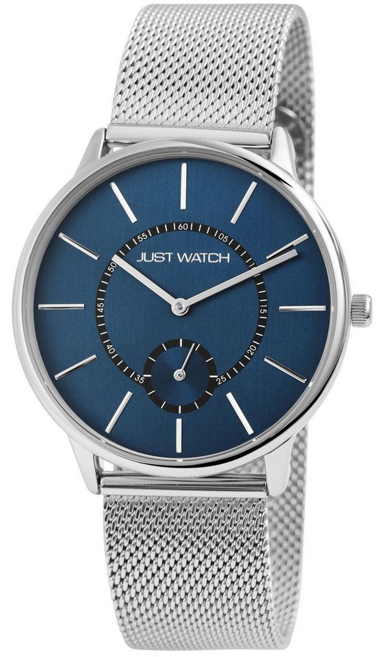 JUST WATCH Quarzuhr Ralph Milanaiseband, Edelstahl, klassisch, Buisness, Herren, 40 von JUST WATCH