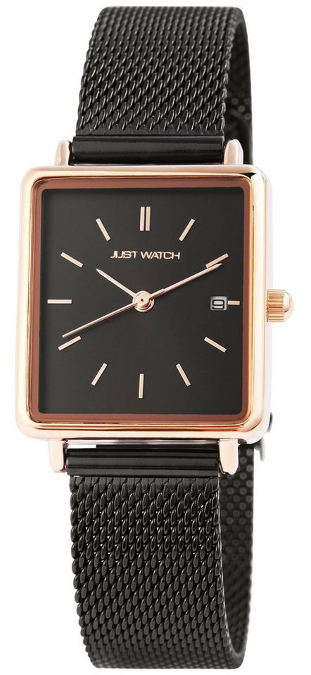 Just Watch Quarzuhr Sienna Milanaise, Edelstahl, schlichte Eleganz, Damen, Slimline von Just Watch
