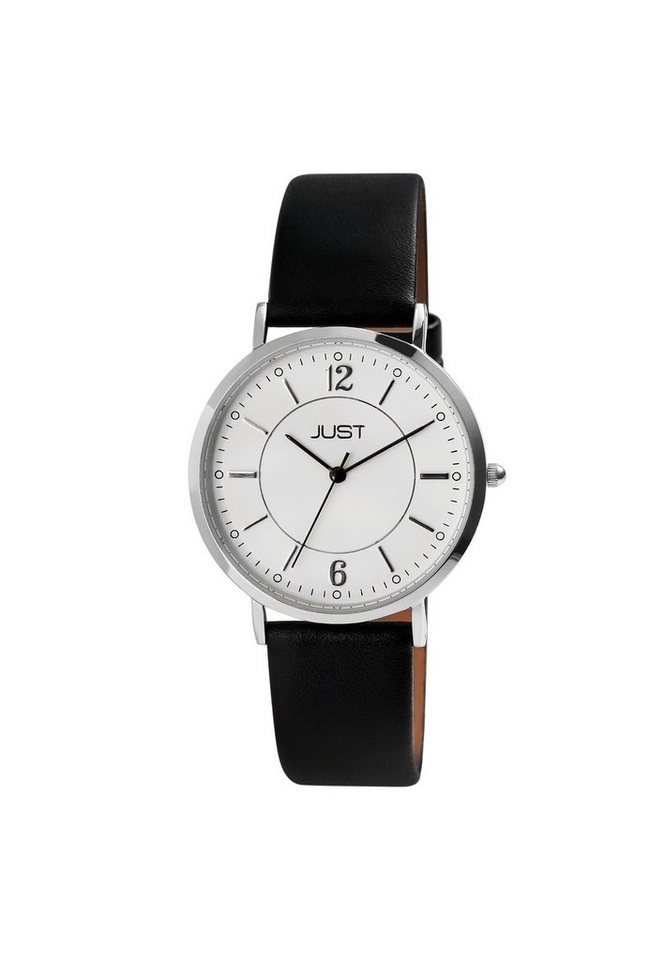 JUST WATCH Quarzuhr Lenia hochwertige Damen Edelstahluhr mit Echt Lederband von JUST WATCH