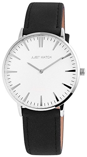 JUST WATCH Unisex-Uhr JW002 Slimline Armbanduhr Analog Quarz JW20004 von JUST WATCH