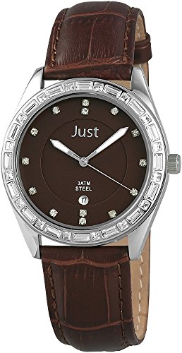 Just Watches Damen-Armbanduhr Analog Quarz Leder 48-S8262A-BR von Just