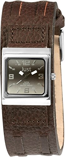 Just Watches Damen-Armbanduhr Analog Quarz Leder 48-S9237L-LBK-BR von Excellanc