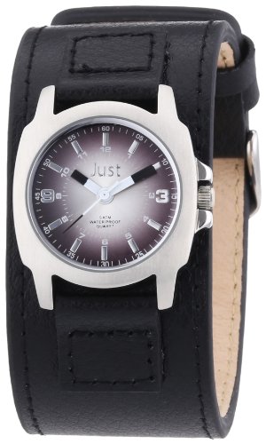 Just Watches Damen-Armbanduhr XS Analog Quarz Leder 48-S9238L-BK-SL von Excellanc