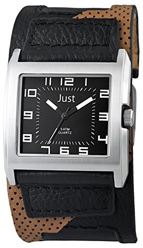 Just Watches Herren-Armbanduhr Analog Quarz Leder 48-S10629-BK-BK Just Watches Herren-Armbanduhr Analog Quarz Leder 48-S10629-BK-BK von Just Watches