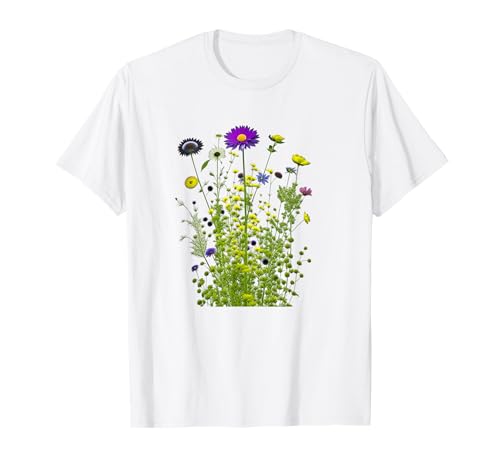 Just Wildflower Grafikdesign Gartenbekleidung für Damen T-Shirt von Just Wildflower by Art-Wear