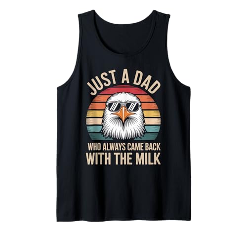 Herren Adler Lustiger Vatertag Papa Milch Tank Top Herren Adler Lustiger Vatertag Papa Milch Tank Top von Just a Dad who always came back with the Milk