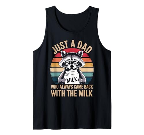 Herren Waschbär Lustiger Vatertag Papa Milch Tank Top Herren Waschbär Lustiger Vatertag Papa Milch Tank Top von Just a Dad who always came back with the Milk