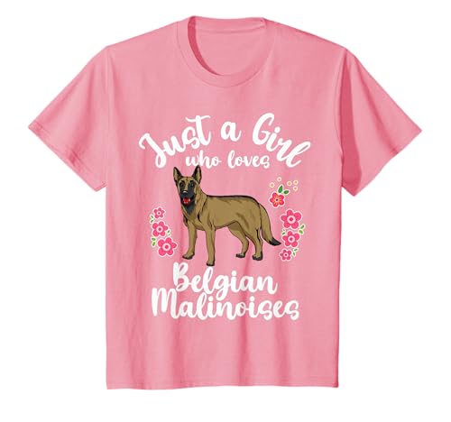 Kinder Belgisch Malinois nur ein Mädchen, das belgische Malinoise liebt T-Shirt Kinder Belgisch Malinois nur ein Mädchen, das belgische Malinoise liebt T-Shirt von Just a Gift for Girls Who Love Belgian Malinoises